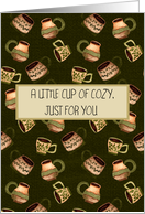 Sage Green Vintage Coffee and Tea Mugs Cozy Thinking of You