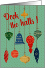 Christmas Ornaments Decorated in a Boho Style card