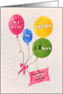 For Female Passing Exam in Occupational Therapy Ballons with Message card