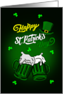 Missing you at St.Patricks Day Green Beer card