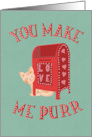 Valentines Day Kitty Love Letters card