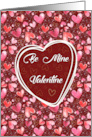Be My Valentine, with Pink Hearts card