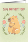Mother Day Capybara with Child card