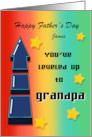 1 Fathers Day Grandpa You are Leveled up Gamer Granddad Custom Name card