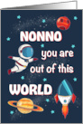 Fathers Day Nonno Out of This World Space card