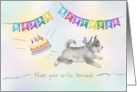Birthday Alaskan Klee Kai for Dog Lover card