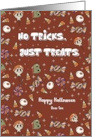 Halloween Candy Treats Sweet Halloween Son card