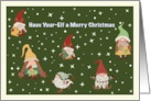 Merry Christmas Little Elves Stars card