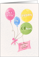 For Female Passing Exam in Occupational Therapy Ballons with Message card