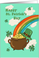 From Parents to Son St.Patricks Day Pot of Gold card