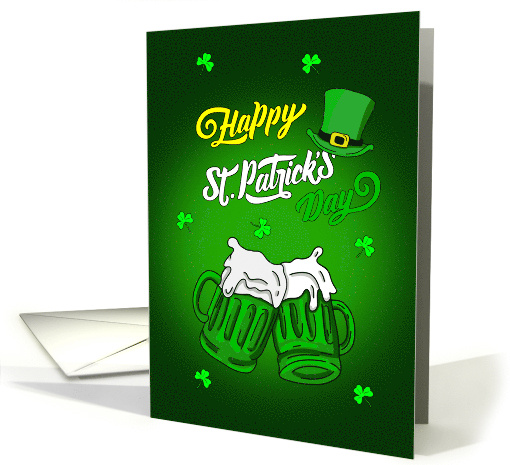 Missing you at St.Patricks Day Green Beer card (1895050)