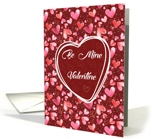 Be My Valentine, with Pink Hearts card (1898428)