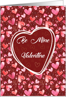 Be My Valentine, with Pink Hearts card