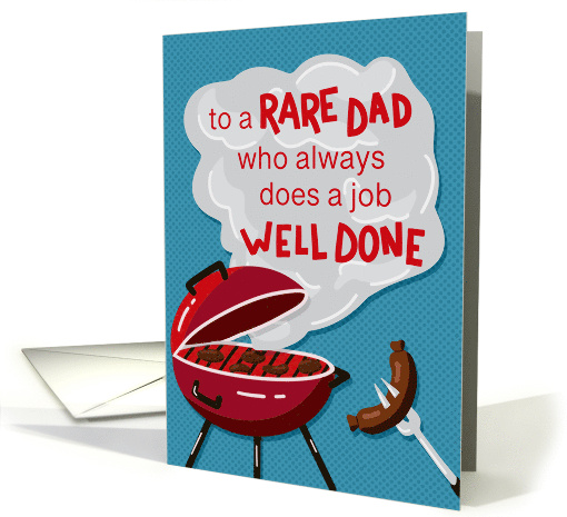 Fathers Day Joke Rare Dad Grill card (1921702)
