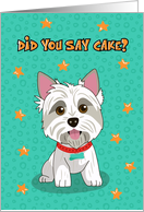 Birthday Skye Terrier for Dog Lover card