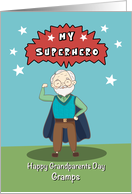 Grandparents Day gramps Superhero card