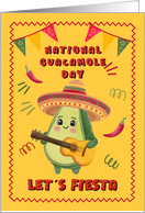 National Guacamole Day Lets Fiesta Avocado with Guitar card