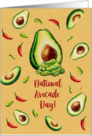 National Avocado Day Chile card