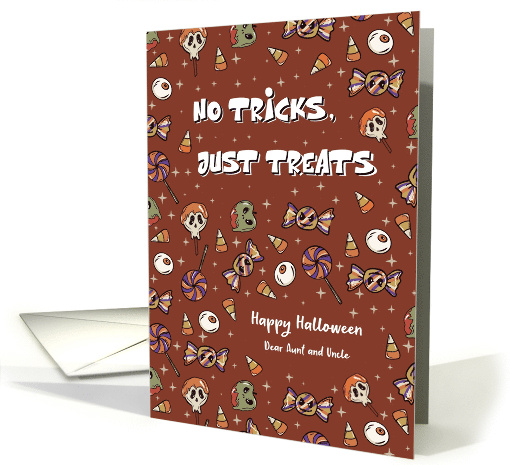 Halloween Candy Treats Sweet Halloween Aunt and Uncle card (1936506)