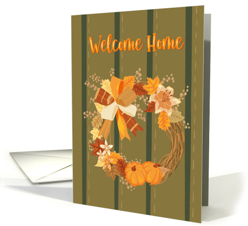 Welcome Home Autumn Wreath card (1947470)