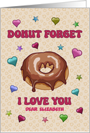 Customizable Valentine's Day Donut Forget I Love You