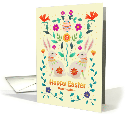 Nephew Scandinavian Folk Easter Bunnies card (1963672)