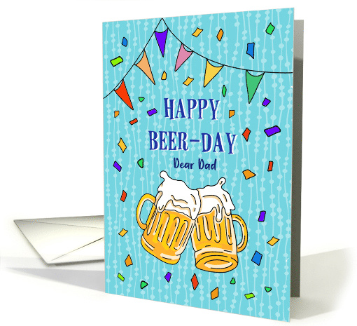 Dad Birthday Festive Beer Mugs card (1975078)