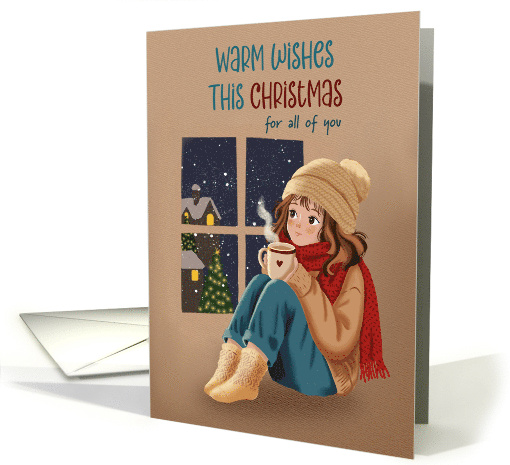 For all of you Cozy Christmas Girl with Hot Cocoa card (1992164)