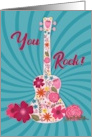 For Female Musician You Rock card