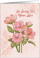 For Sympathy For Loss of Mother Sorry For Your Loss card