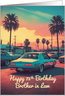 Brother in Law’s 75th Birthday Nostalgic Classic Car Scene card