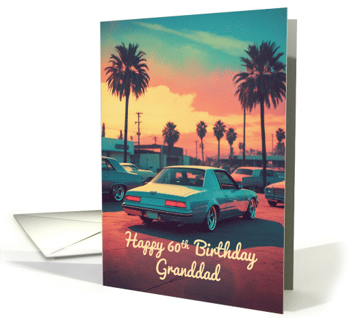Granddad's 60th Birthday Nostalgic Classic Car Scene card (1900986)