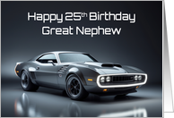 Great Nephew’s 25th Birthday Concept Muscle Car card