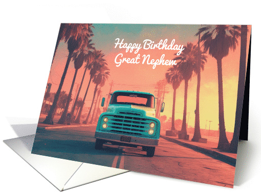 Happy Birthday Great Nephew Concept Nostalgic American... (1906480)