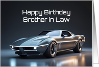 Brother in Law’s Birthday Concept Sports Muscle Car card