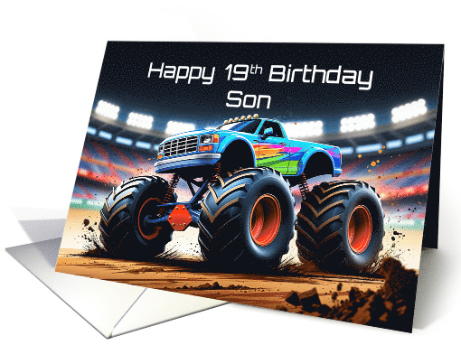 Son's 19th Birthday Concept Monster Truck Jam card (1912900)