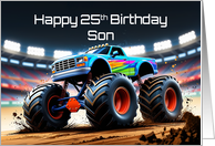 Son’s 25th Birthday Concept Monster Truck Jam card