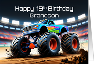 Grandson’s 19th Birthday Concept Monster Truck Jam card