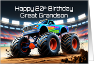 Great Grandson’s 20th Birthday Concept Monster Truck Jam card