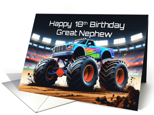 Great Nephew's 18th Birthday Concept Monster Truck Jam card (1913008)