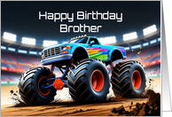 Brother’s Birthday Concept Monster Truck Jam card