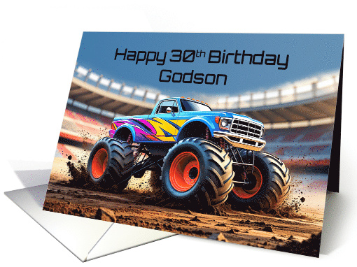 Godson's 30th Birthday Arena Monster Truck Jam card (1920000)