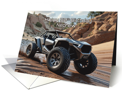 Nephew's 50th Birthday Off Road Buggy Adventure card (1923714)