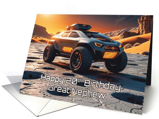 Great Nephew's 20th Birthday Off Road Space Buggy ATV card (1926862)