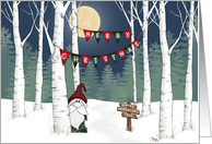 Merry Christmas Gnome on Winter Wonderland Trail card