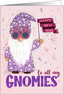 2025 Happy New Year Gnome card