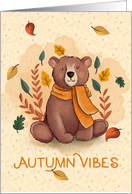 Autum Vibes Bear card