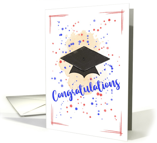 Congratulations Graduation Splatters card (1920772)