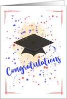 Congratulations Graduation Splatters Card
