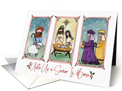 Unto Us a Savior Is Born card (1949428)